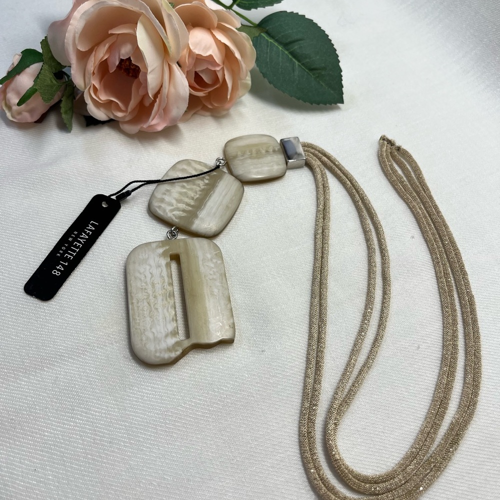 Lafayette 148 New York Cream Necklace Elegant Jewelry